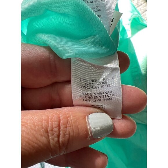 Nine West  Sleeveless A-Line Dress Sz 12  Diamond Pattern Vacation Lagom Resort - Picture 3 of 9